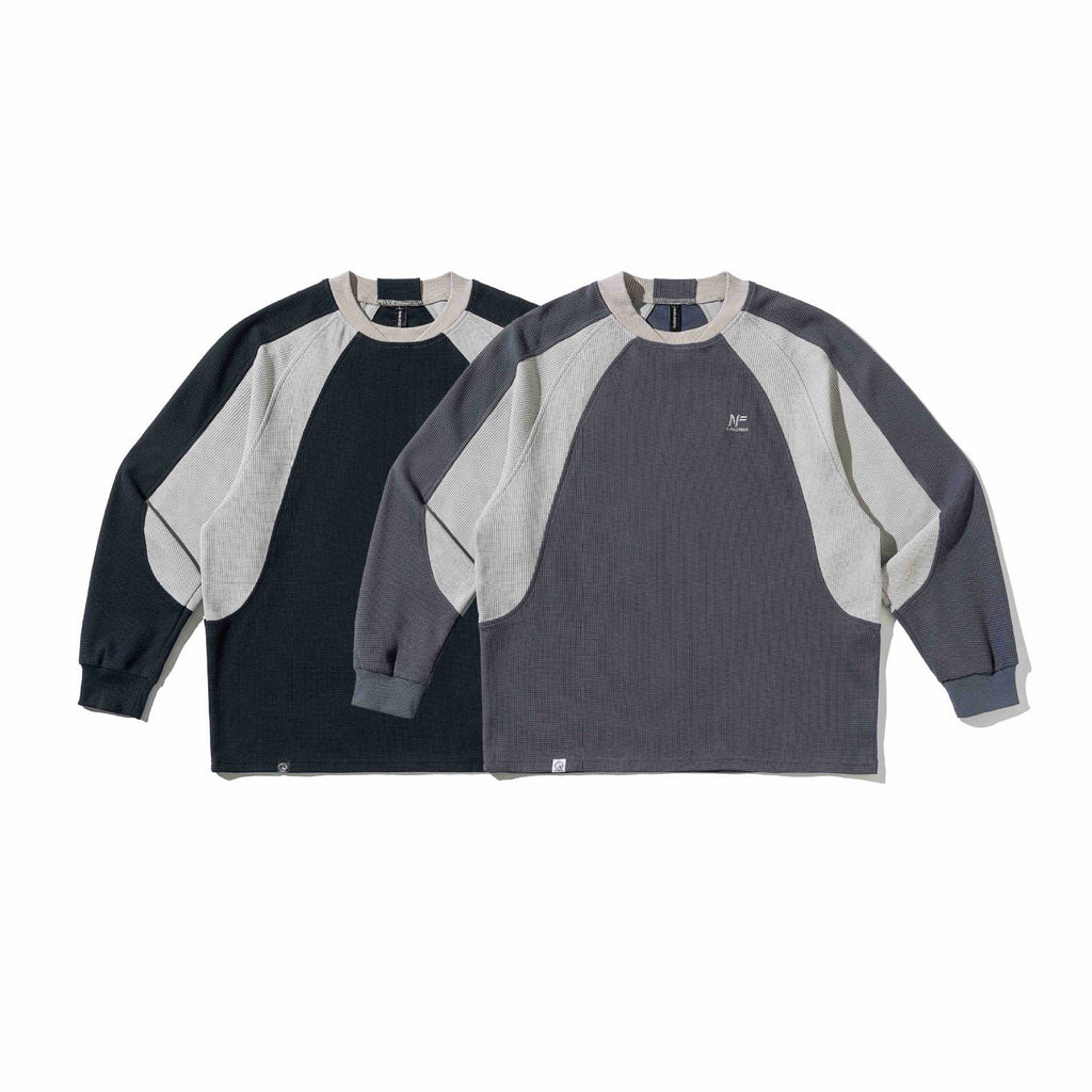 Color-blocked Drop Shoulder Loose Fit  Oversized Hoodie Sweatshirt for Men