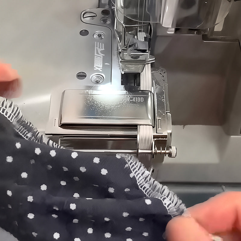 Professional Adjustable Overlock Machine: Multi-Purpose Elastic Tape Binding, Ribbon Edging & Hemming Tool
