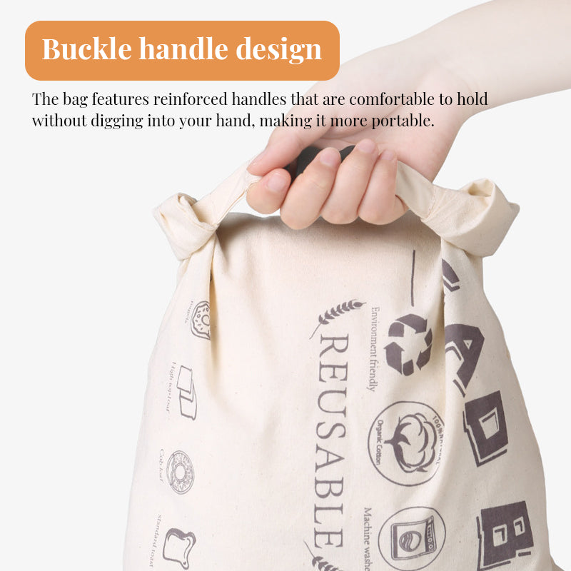 Extra Large Beeswax Bread Storage Bag - Keeps Sourdough Fresh Longer - Heavy Duty Cotton Reusable Wrap for Homemade Bread