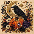 Spooky Ghost Diamond Art Kit, Halloween DIY Wall Decor for Adults & Beginners, Full Drill Gem Painting