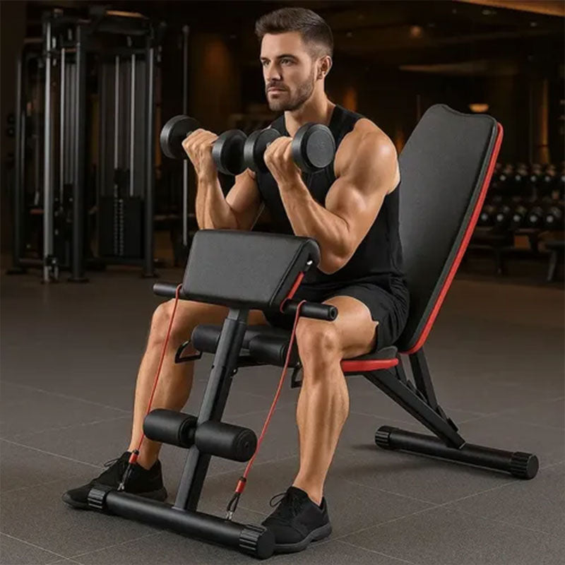 Adjustable Foldable Weight Bench – Multi-Position Dumbbell Bench for Home Gym, Strength Training Workout Equipment
