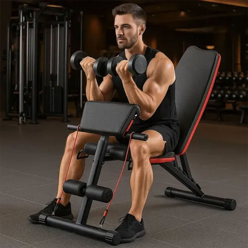 Adjustable Foldable Weight Bench – Multi-Position Dumbbell Bench for Home Gym, Strength Training Workout Equipment