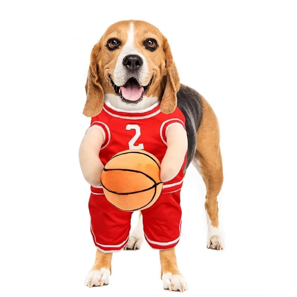 Dog Basketball Outfit, Dog Basketball Player Costume, Dog World Cup Jersey, Basketball Clothes for Dogs