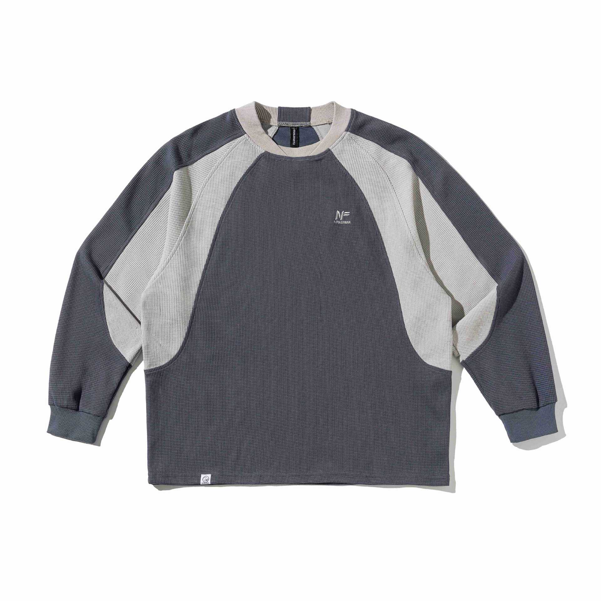 Color-blocked Drop Shoulder Loose Fit  Oversized Hoodie Sweatshirt for Men