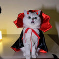 Halloween Vampire Cape for Cats and Dogs, Witch Cloak Pet Costume