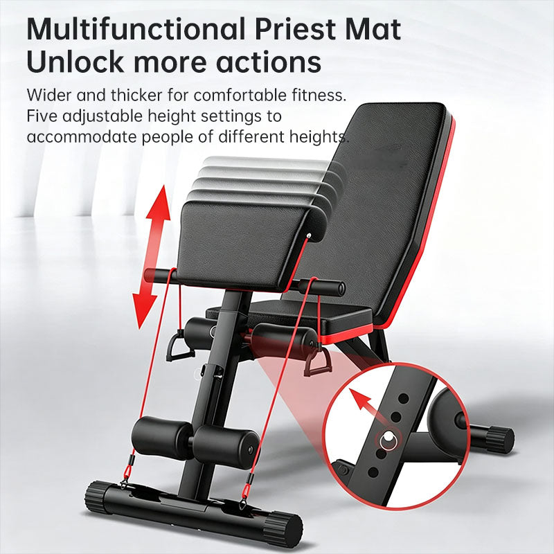 Adjustable Foldable Weight Bench – Multi-Position Dumbbell Bench for Home Gym, Strength Training Workout Equipment