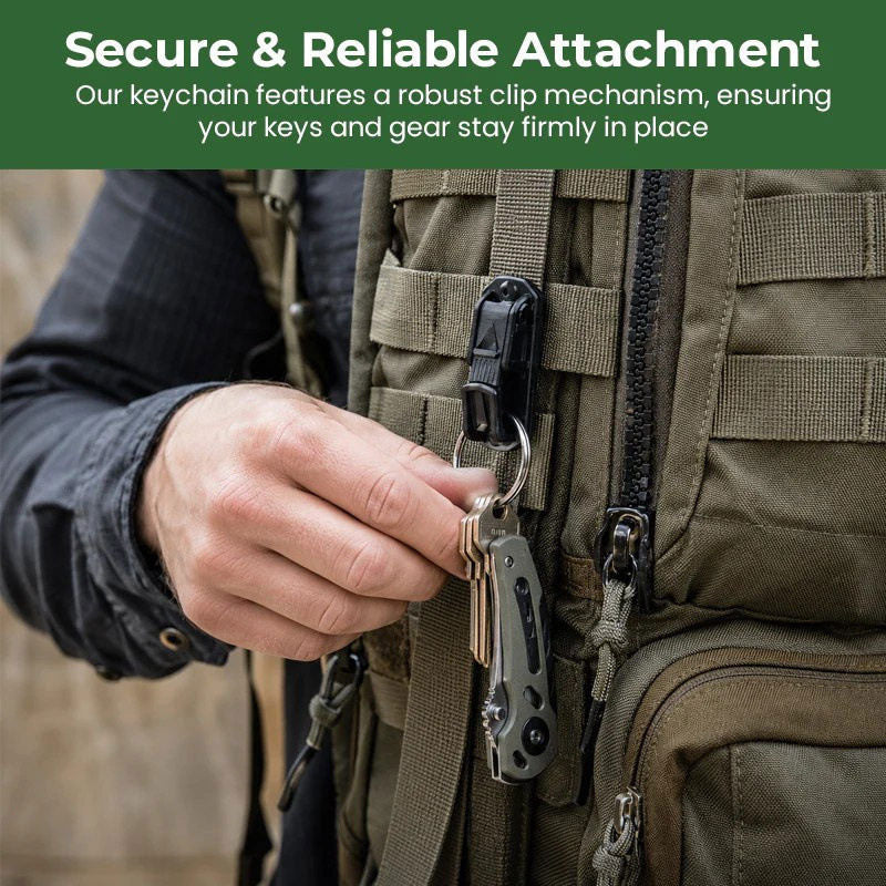 Multifunctional Belt Key Clip Carabiner Hook Buckle for Backpack Tactical EDC Outdoor Camping Hiking Survival Gear