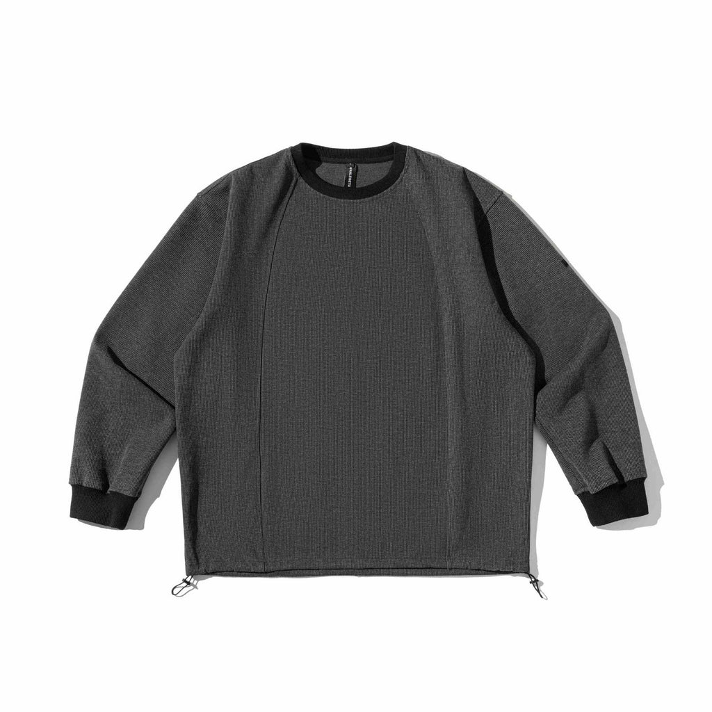 Striped Round Neck Sweater Unisex Loose Casual Pullover Top